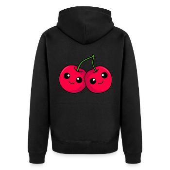 Bande dessinée Cherry - Veste à capuche bio Premium Unisexe - noir - Dos - Nico (187cm)