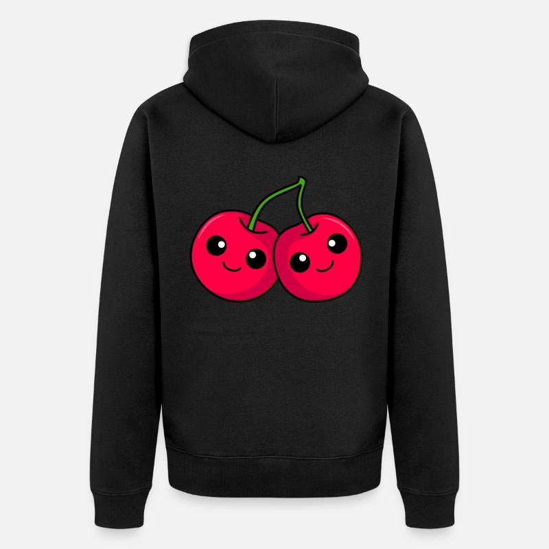 Bande dessinée Cherry - Veste à capuche bio Premium Unisexe - noir