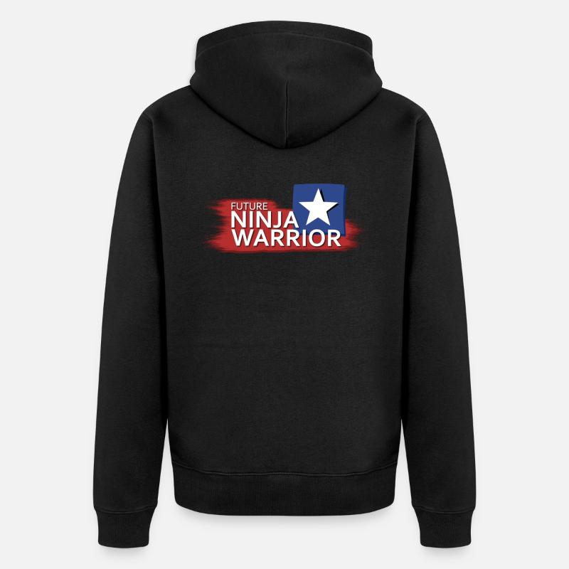 Futur guerrier ninja - Veste à capuche bio Premium Unisexe - noir