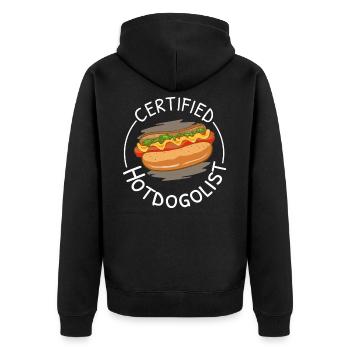 Certifié Hotdogologist Hot Dog Fast Foods - Veste à capuche bio Premium Unisexe - noir - Dos - Nico (187cm)