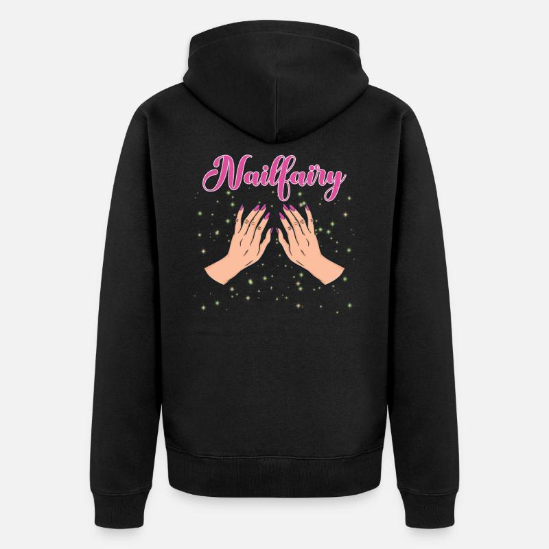 Esthéticienne Nageltechnikerin Salon de manucure Cadeau - Veste à capuche bio Premium Unisexe - noir