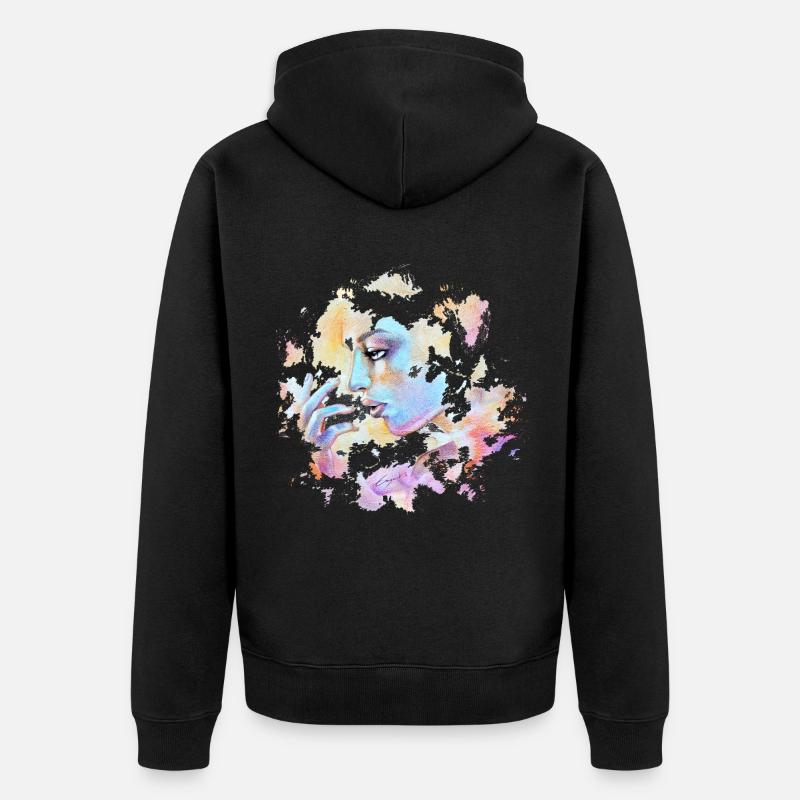 REVE DE NEBULEUSE - Veste à capuche bio Premium Unisexe - noir