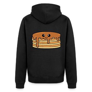 Bande dessinée Pancake - Veste à capuche bio Premium Unisexe - noir - Dos - Nico (187cm)