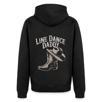 Danse en ligne Papa Mon papa danse Danse en ligne - Veste à capuche bio Premium Unisexe - noir - Dos - Nico (187cm)