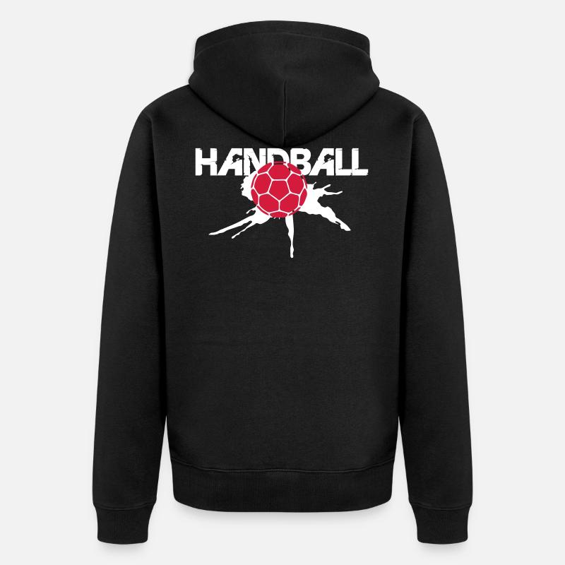 Sport de handball - Veste à capuche bio Premium Unisexe - noir