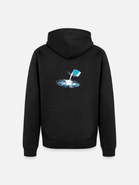Galaxy Milk Milky Way - Unisex Premium Organic Zip Hoodie - black