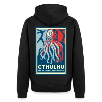 Cthulhu USA America - Veste à capuche bio Premium Unisexe - noir - Dos - Nico (187cm)