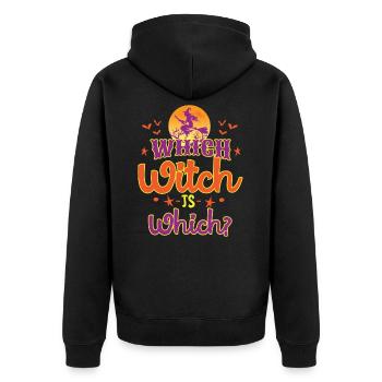 Sorcière est quel cadeau de costume de sorcière d'halloween - Veste à capuche bio Premium Unisexe - noir - Dos - Nico (187cm)