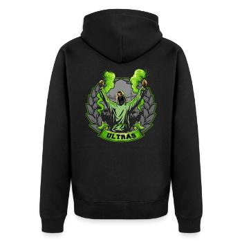 Ultras - Veste à capuche bio Premium Unisexe - noir - Dos - Nico (187cm)