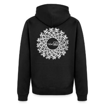 Tekno 23 - Veste à capuche bio Premium Unisexe - noir - Dos - Nico (187cm)