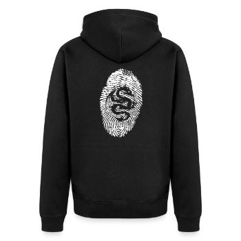 RPG DICE Empreinte Daktylogramme Dragon Shirt - Veste à capuche bio Premium Unisexe - noir - Dos - Nico (187cm)