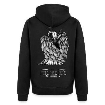 "It's not the wings that make the angel." - Veste à capuche bio Premium Unisexe - noir - Dos - Nico (187cm)