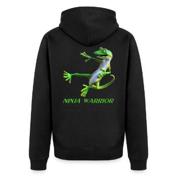 Guerrier Ninja - Veste à capuche bio Premium Unisexe - noir - Dos - Nico (187cm)
