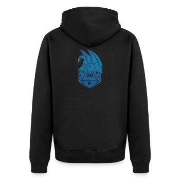 Pen and Paper RPG Dice symbiosis Dragons Cadeaux - Veste à capuche bio Premium Unisexe - noir - Dos - Nico (187cm)
