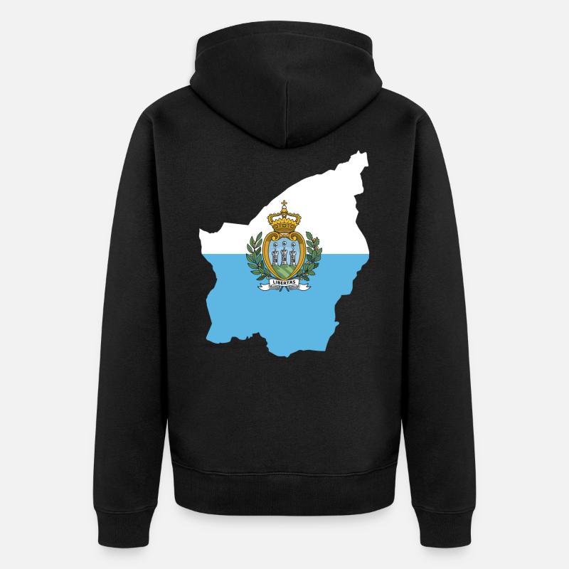 Saint-Marin - Veste à capuche bio Premium Unisexe - noir