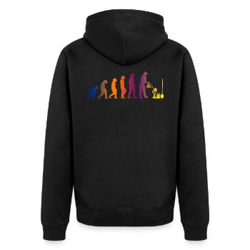 Evolution Jardinage Jardinage jardinage jardinage - Veste à capuche bio Premium Unisexe - noir - Dos - Nico (187cm)