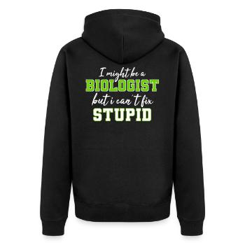 Cadeau de biochimie biologiste TShirt étudiant en biologie - Veste à capuche bio Premium Unisexe - noir - Dos - Nico (187cm)