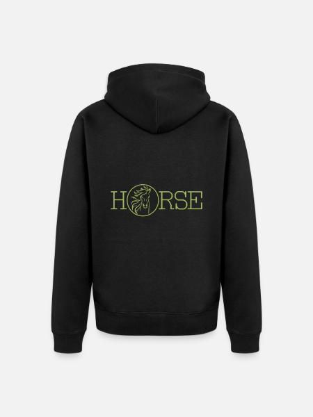 Cheval - cheval - Veste à capuche bio Premium Unisexe - noir