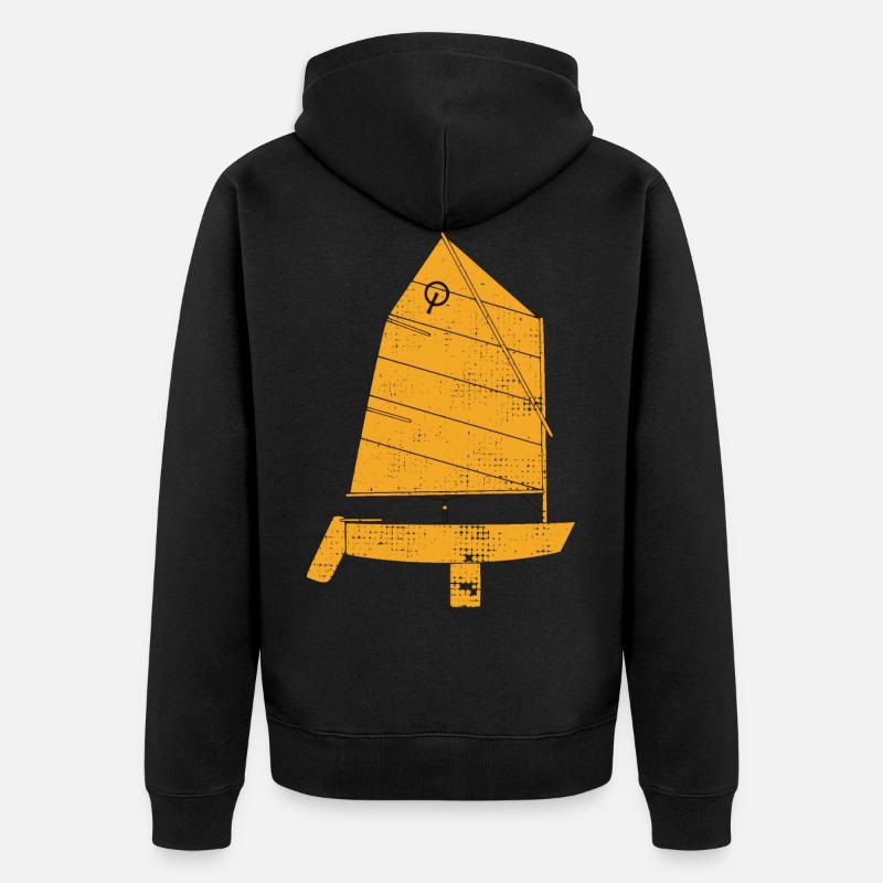 Optimist - Unisex Premium Bio Zip Hoodie - Schwarz