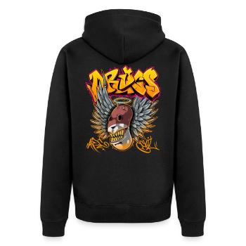 Les drogues sont mauvaises - Veste à capuche bio Premium Unisexe - noir - Dos - Nico (187cm)