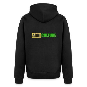ferme - Veste à capuche bio Premium Unisexe - noir - Dos - Nico (187cm)