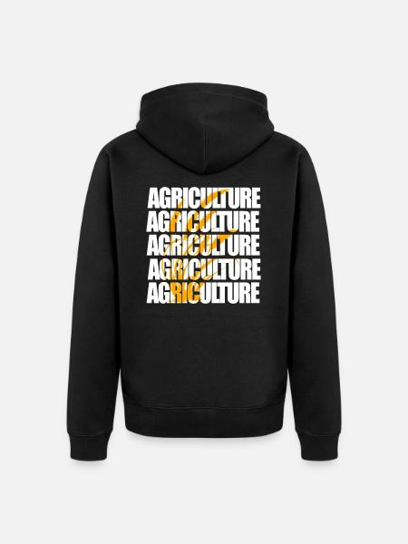 Agriculture - Agriculture - Veste à capuche bio Premium Unisexe - noir