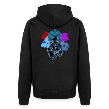 RPG Cubes Dice Ours battle Pen and Paper - Veste à capuche bio Premium Unisexe - noir - Dos - Nico (187cm)