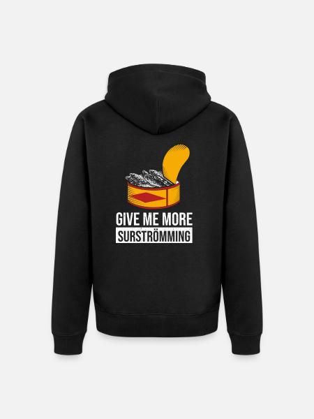 Surströmming Fan - Unisex Premium Bio Zip Hoodie - Schwarz