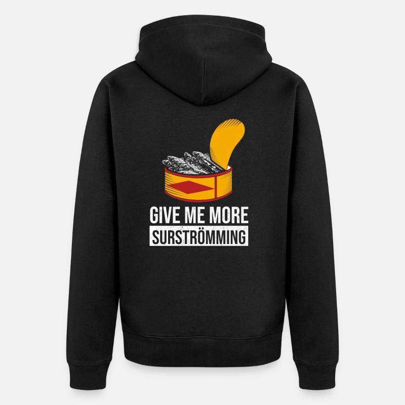 Fan de Surströmming - Veste à capuche bio Premium Unisexe - noir