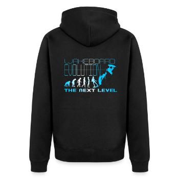 Wakeboard Evolution Next Level Femme, Wakeskate - Veste à capuche bio Premium Unisexe - noir - Dos - Nico (187cm)