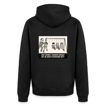 T-shirt de physique drôle cadeau professeur de physicien - Veste à capuche bio Premium Unisexe - noir - Dos - Nico (187cm)