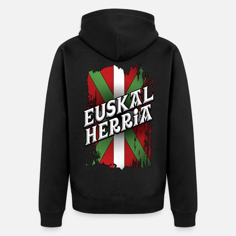 Pays Basque - Veste à capuche bio Premium Unisexe - noir