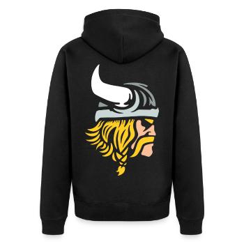 Guerriers vikings - Veste à capuche bio Premium Unisexe - noir - Dos - Nico (187cm)