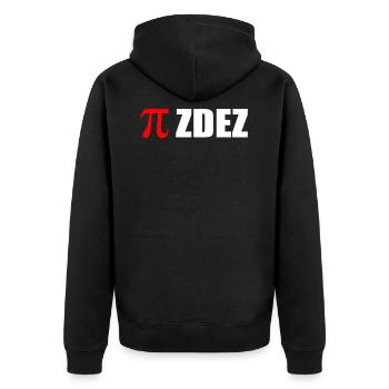 Pizdec russes Math Pi Genie Russie pour les esclaves - Veste à capuche bio Premium Unisexe - noir - Dos - Nico (187cm)