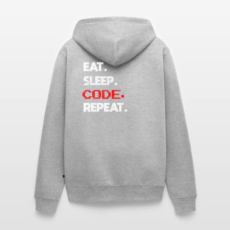 Coder Programmierer Unisex Premium Bio Zip Hoodie
