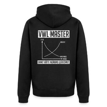 Desics pour les économistes - Veste à capuche bio Premium Unisexe - noir - Dos - Nico (187cm)
