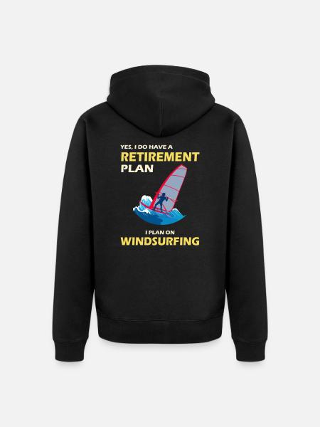 Windsurfer Windsurfing Ocean Summer Gift - Unisex Premium Organic Zip Hoodie - black