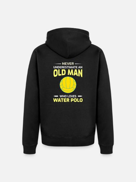Regalo di pallanuoto - Felpa con cappuccio ecologica premium unisex - nero