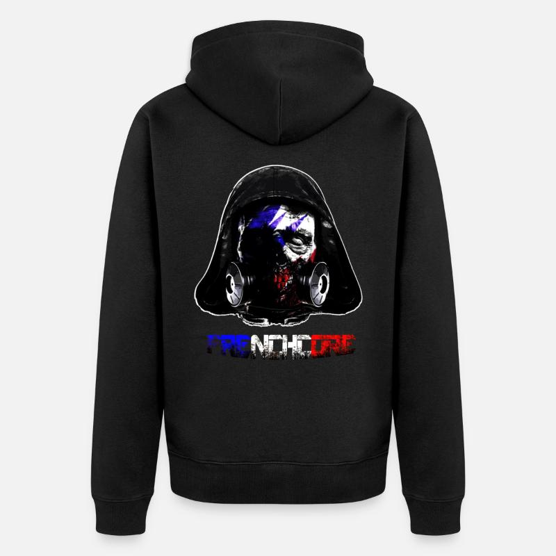 french fried - Unisex Premium Bio Zip Hoodie - Schwarz