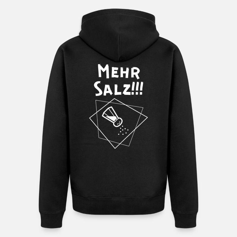 Plus de sel - Veste à capuche bio Premium Unisexe - noir