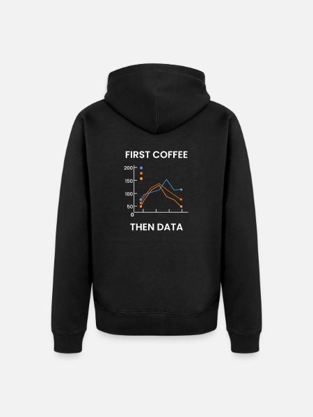 Computerprogrammierer Codierer Software Engineers Geschenk - Unisex Premium Bio Zip Hoodie - Schwarz