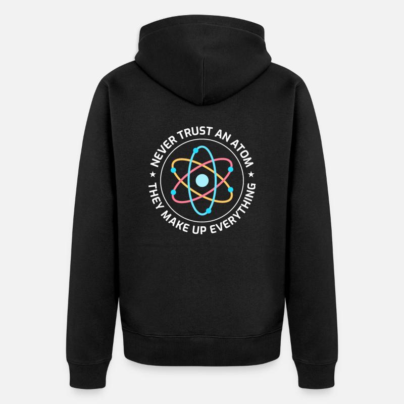 Wissenschaft - Unisex Premium Bio Zip Hoodie - Schwarz