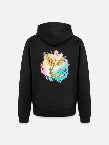 Phönix - Unisex Premium Bio Zip Hoodie - Schwarz