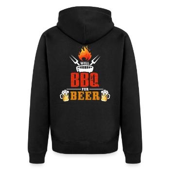 Grilling Grill King Grill Master BBQ Bière barbecue - Veste à capuche bio Premium Unisexe - noir - Dos - Nico (187cm)