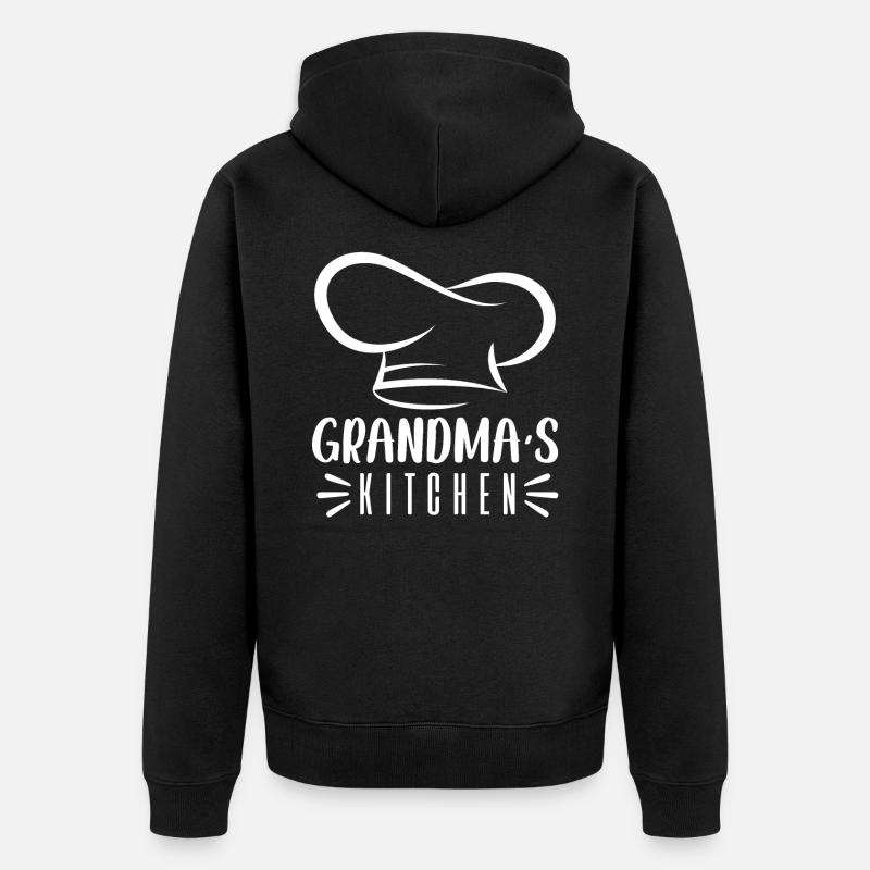 Kitch de grand-mère - Veste à capuche bio Premium Unisexe - noir