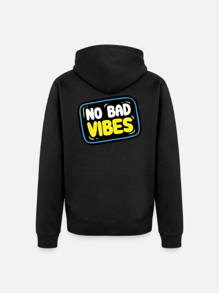 No Tavern Vibes - Vibes Sticker - Unisex Premium Organic Zip Hoodie - black