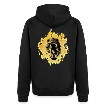 Tyrannosaurus Rex - Veste à capuche bio Premium Unisexe - noir - Dos - Nico (187cm)