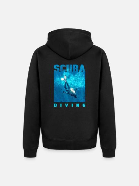 Scuba diving Scuba dive - Unisex Premium Organic Zip Hoodie - black