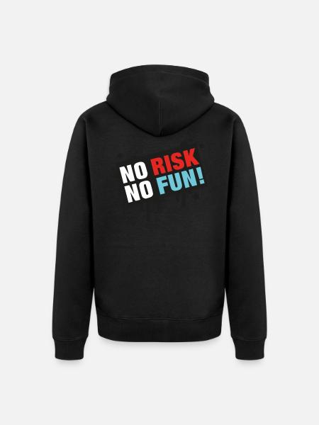 No Risk - No Fun! - Unisex Premium Organic Zip Hoodie - 