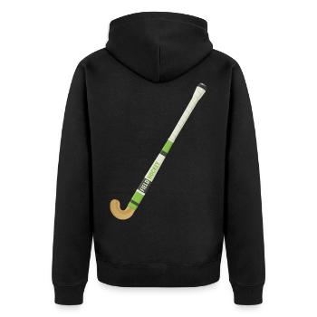 Raquette de hockey hockey hockey de terrain - Veste à capuche bio Premium Unisexe - noir - Dos - Nico (187cm)
